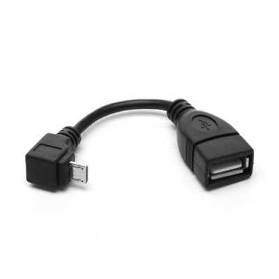 Други USB кабели OTG Micro USB HOST Connector кабел Т образен универсален - черен